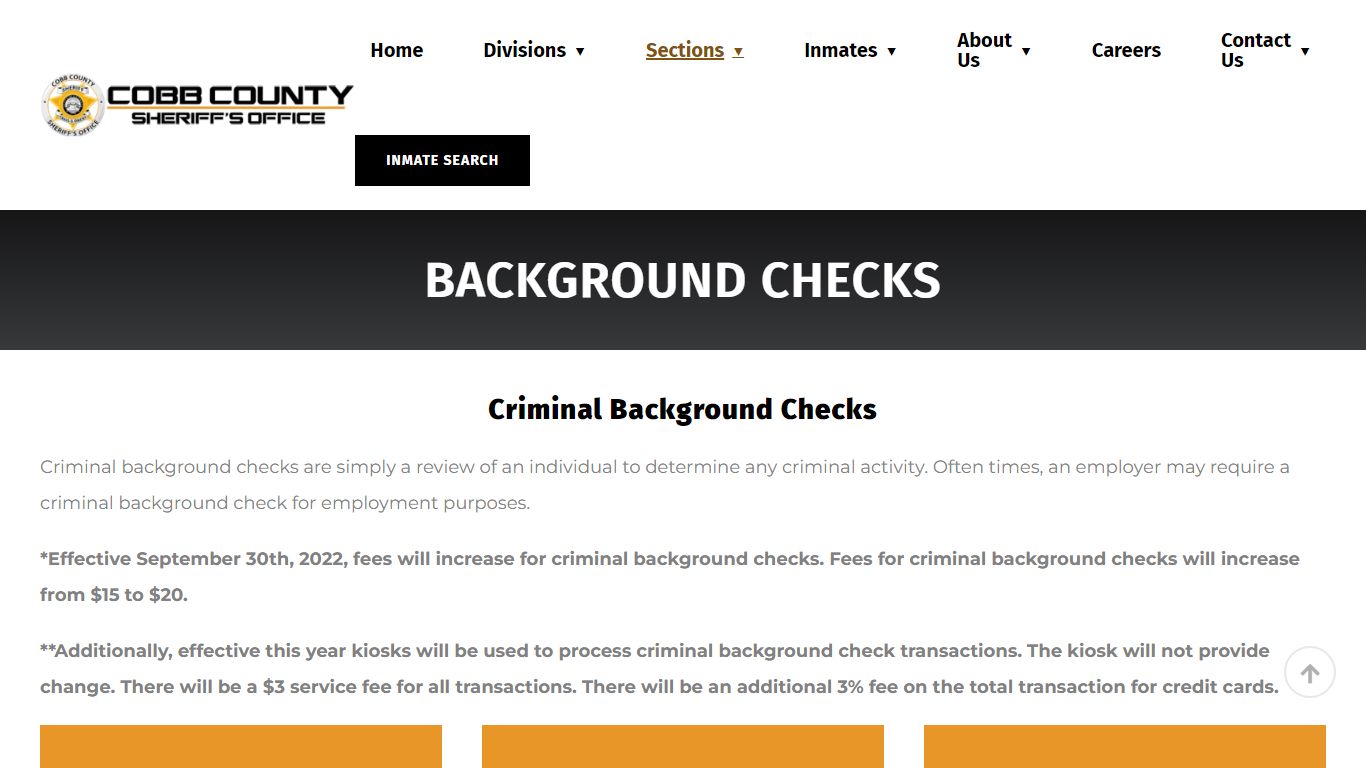 Cobb County Sheriff's Office - Background Checks